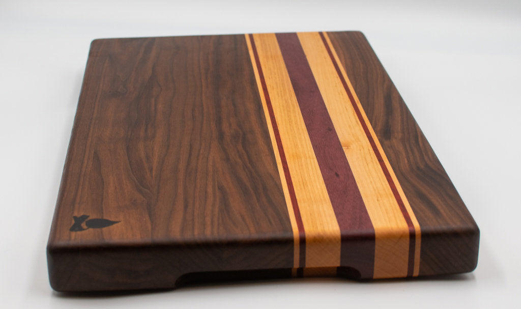 End Grain Maple & Purple Heart high quality Cutting Board